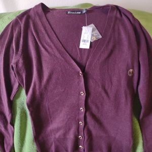 New With Tags Seventh Avenue Cotton Blend Cardigan Size Extra Small